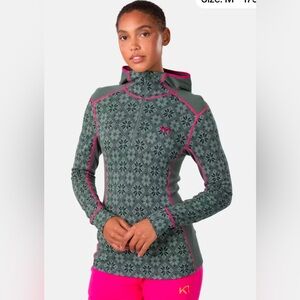 Kari Traa Rose Hoodie -100% Merino Wool- Size XL color- SAG